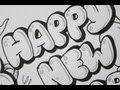 How To Write Happy New Year In Bubble Letters ...