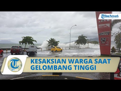 Gelombang Tinggi di Manado hingga Air Laut Meluap ke Jalan hingga Masuk Mal, Ini Kesaksian Warga