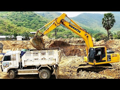 Amazing Caterpillar 390D Excavator Operators Loading Trucks 3 Hours Long - Mega Machines Movie