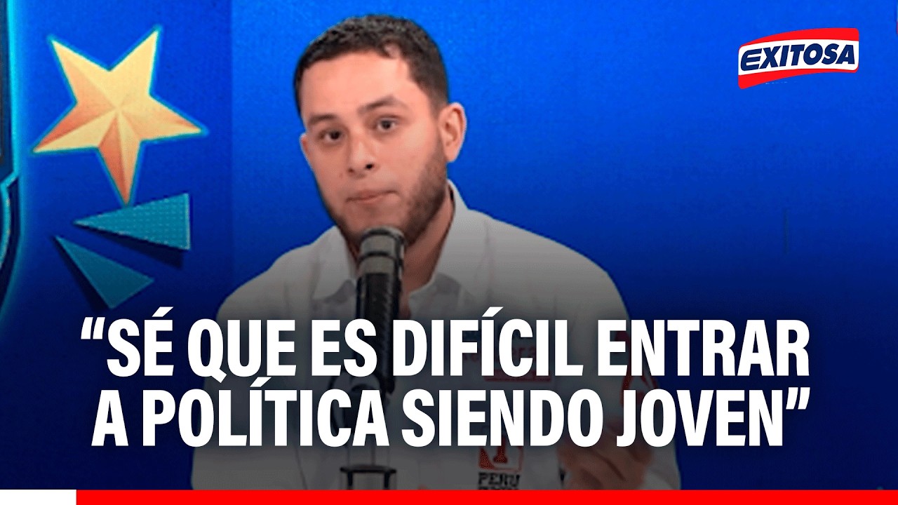 🔴🔵Candidato Gian Luca Reguera es el más joven de Perú Primero: “No me amilano por ello”