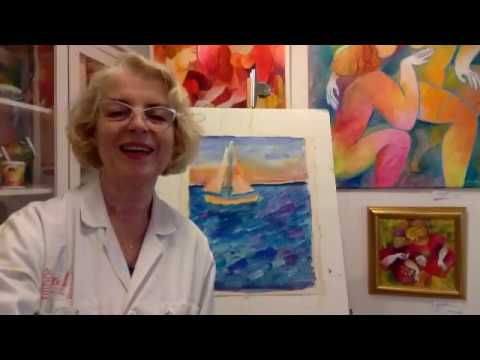 [Alina Witwitzka] Alina Witwitzka Vi målar havet, vatten i acryl. Är det lätt?