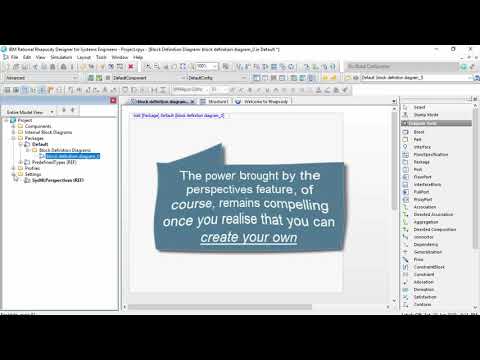 Rational Rhapsody Tip #59 - Using a perspectives toolbar to simplify the UI