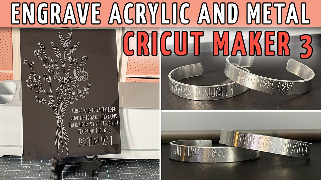How to Engrave Acrylic and Metal with the Cricut Maker 3 Engraving Tool | Cricut Maker Series