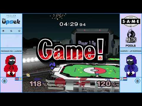 Upset - Professor Pro + Laurster Vs. KasperV + Jim Morrision - Pools - Melee Doubles