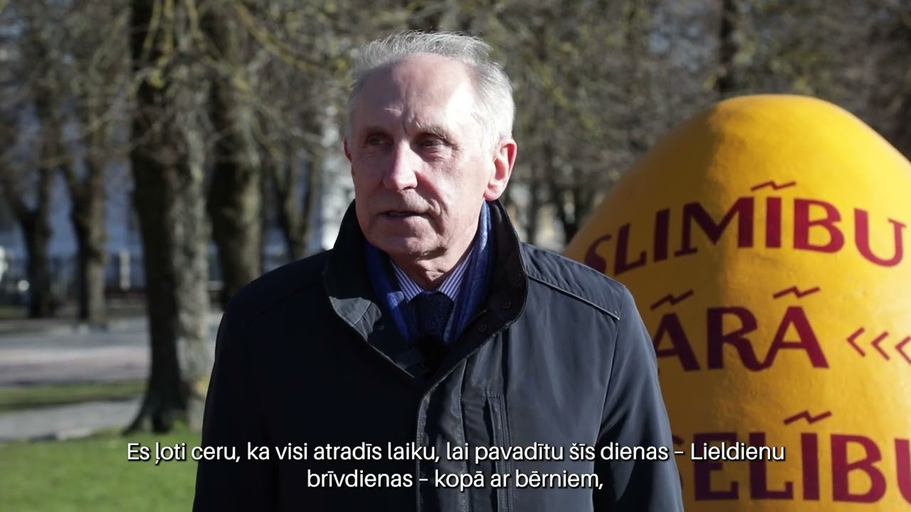 Ventspils mērs J.Vītoliņš sveic Lieldienās