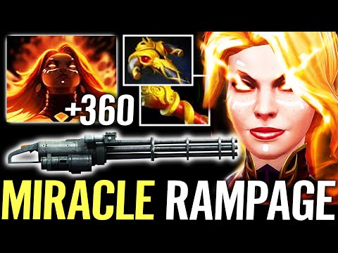 🔥 MIRACLE RAMPAGE Lina MID — Max Speed Machine Gun +360AS Nigma vs Alliance Dota 2 Pro