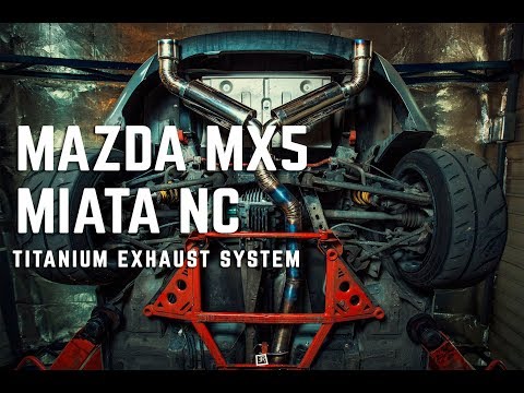 Miata NC turbo Night Run (Installing titanium exhaust system) 4K
