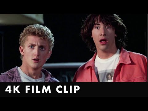 BILL AND TED'S EXCELLENT ADVENTURE - Circle K Clip [4K] - Starring Keanu Reeves & Alex Winter