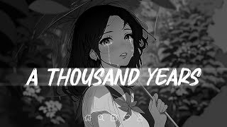 Download lagu A Thousand Years lyrics (𝙨𝙡𝙤𝙬𝙚𝙙   𝙧𝙚𝙫𝙚𝙧𝙗) mp3