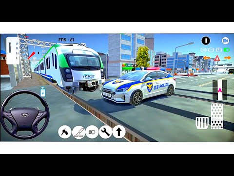 3D Driving Games - Police Car vs train | 3D Games Driving Simulator  - Android GamePlay