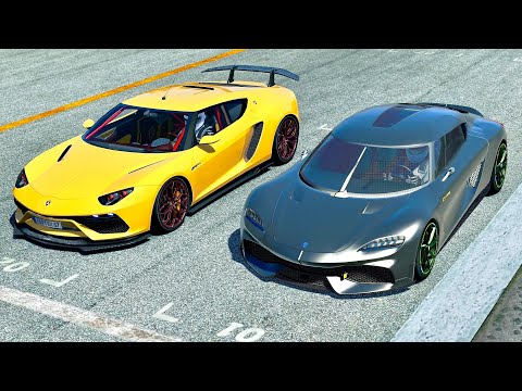 Koenigsegg Gemera vs Lamborghini Asterion Perfromante at Top Gear Track