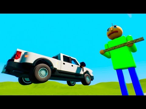 Lego Atomic Baldi against Cars | Brick Rigs