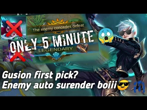 Gusion short montage #2 ***enemy surender in 5minute***😱