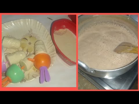 Homemade ice cream/ chocolate ice cream and milk ice cream/by YouTube aroush