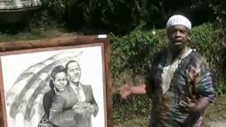 Don Stephens The Obamas at October Gallery, African American Art, African American Artists