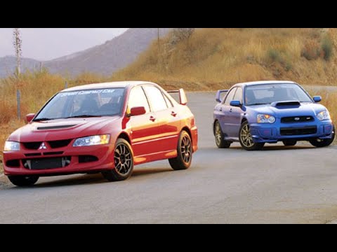 Top Gear - Mitsubishi Evo 7 vs Subaru Impreza WRX STi