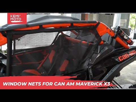 How to install Window Nets for 2017-2020 Can Am Maverick X3 | Kemimoto