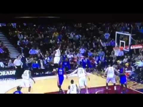 LeBron behind the back pass vs Pistons