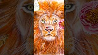 cutest lion in the world watercolor painting