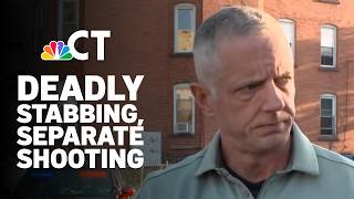Hartford police investigate deadly stabbing and separate North End shooting
