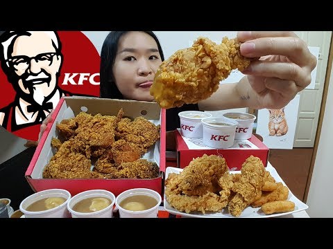MUKBANG • KFC FRIED CHICKEN FEAST • Curry Crunch, Nuggets & Crispy Tenders Video