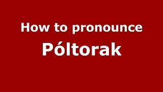 How to pronounce Półtorak
