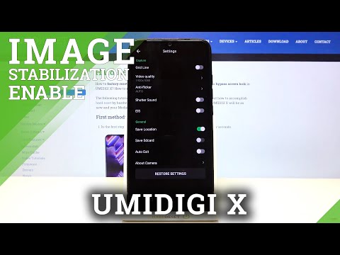 How to Use Anti-Shakiness Feature in Umidigi X - Activate Image Stabilization Function