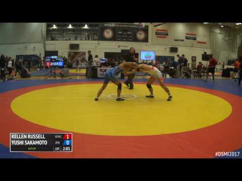 65 3rd Place - Kellen Russell (NYAC) vs. Yushi Sakamoto (Japan)