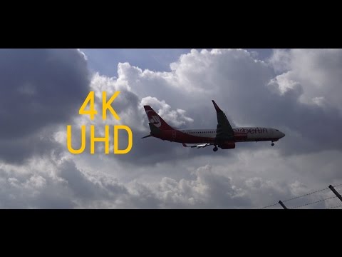 Overhead: AirBerlin aus Mallorca landet in Münster / Osnabrück