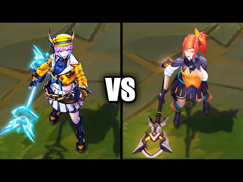 Soul Fighter Lux vs Battle Academia Lux Skins Comparison (League of Legends)