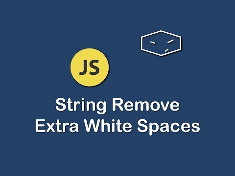 string remove extra white spaces in javascript