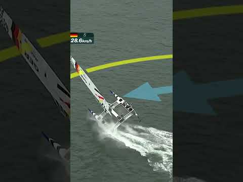 The Germans playing fast and loose in Sydney 😅 #SailGP #racing #sailing