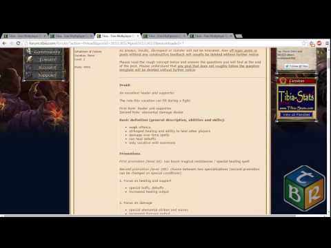 [TIBIA] News - Reformulação das Vocações