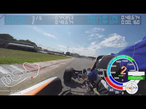 Jesolo Pista Azzurra Kart Rotax DD2 Sodi 13.07.2017 GoPro DashWare Telemetry