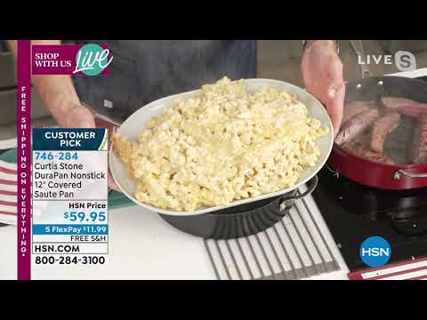 Curtis Stone DuraPan Nonstick 12" Covered Saut Pan
