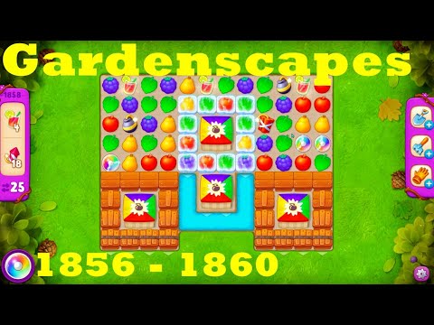 Gardenscapes Level 1856 - 1860 HD Walkthrough | 3 - match game | gameplay | android | ios | pc | app