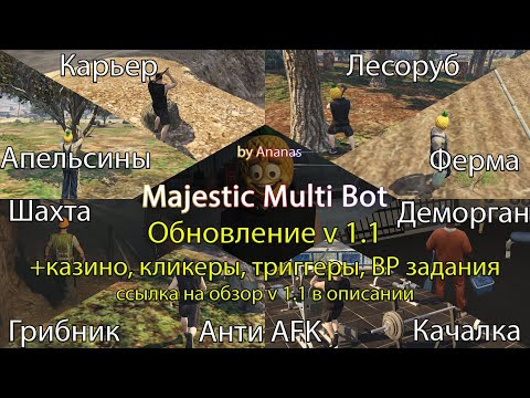 Majestic Multi Bot by Ananas / Бот для работ на Маджестик (13 в 1)