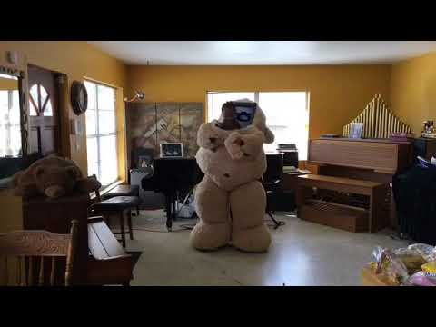 Costco 93 inch Teddy bear costume test #7 design by Kris Nicholson