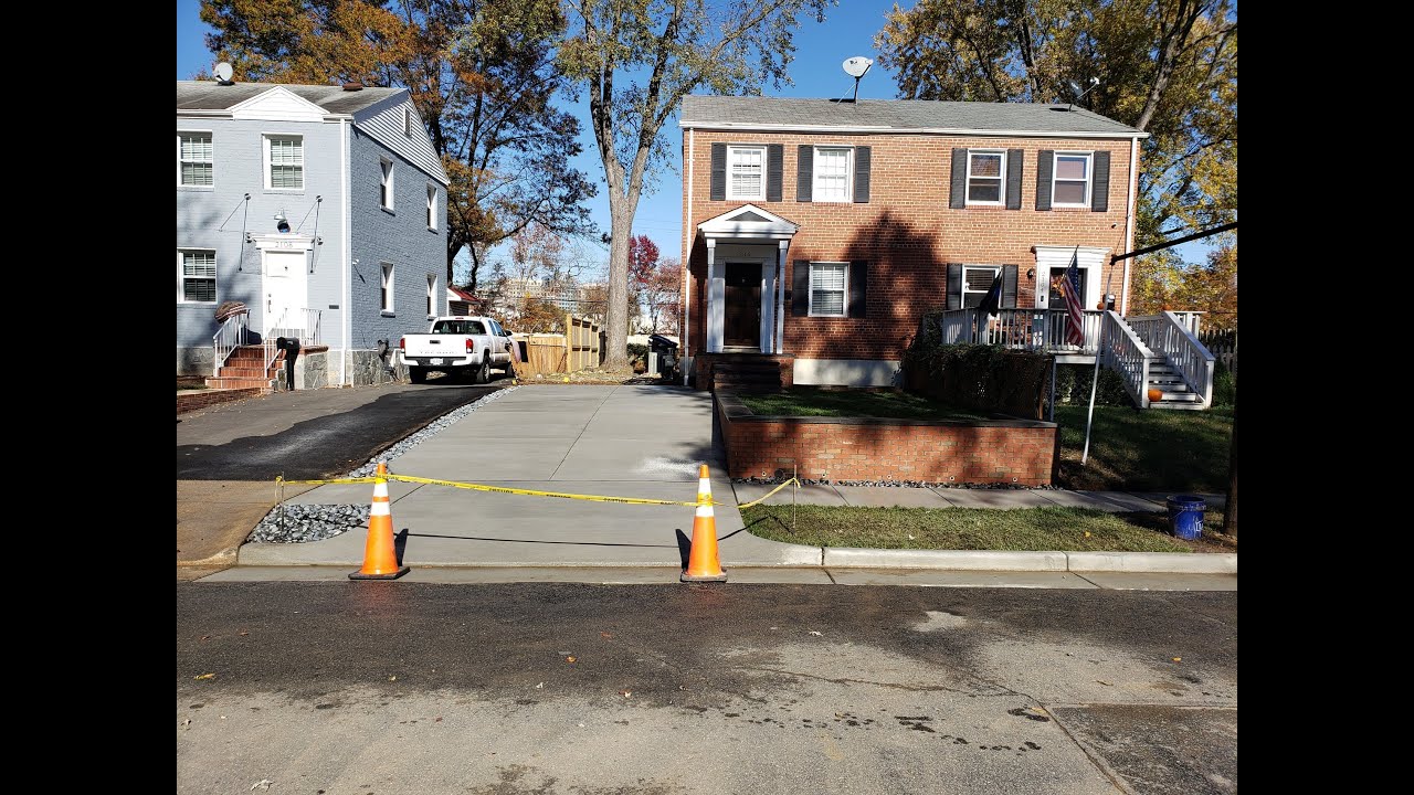 VDOT Apron, Concrete Driveway, and Retaining Walls Alexandria, VA (video still)