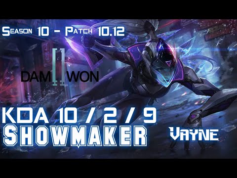 DWG Showmaker VAYNE vs EZREAL ADC - Patch 10.12 KR Ranked