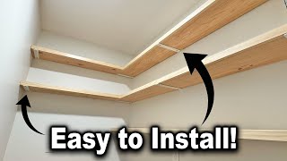 How to Install Goovilla Floating Shelf Brackets | Super Strong!
