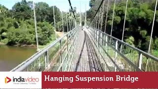 Walk through this hanging steel bridge if you dare