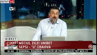 Meciul zilei UNIBET:   SEPSI – “U” CRAIOVA, pont pe goluri!