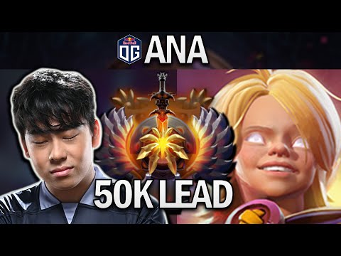 OG.ANA INVOKER WITH 50K GOLD LEAD - DOTA 2 7.27 GAMEPLAY