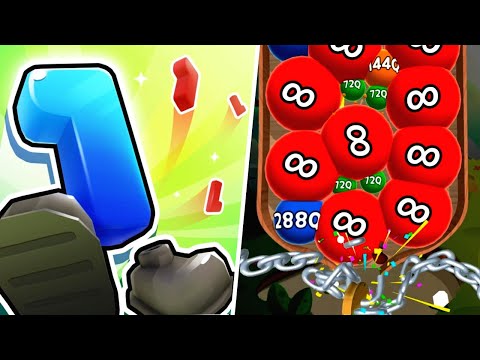 Crazy Number Run 3D  vs Laser Bubbles  - Gameplay Mobile New Trailers Update Free App