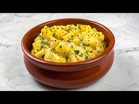Andalusian Potato Salad - Patatas Aliñadas Recipe - Spanish Tapas Vegan