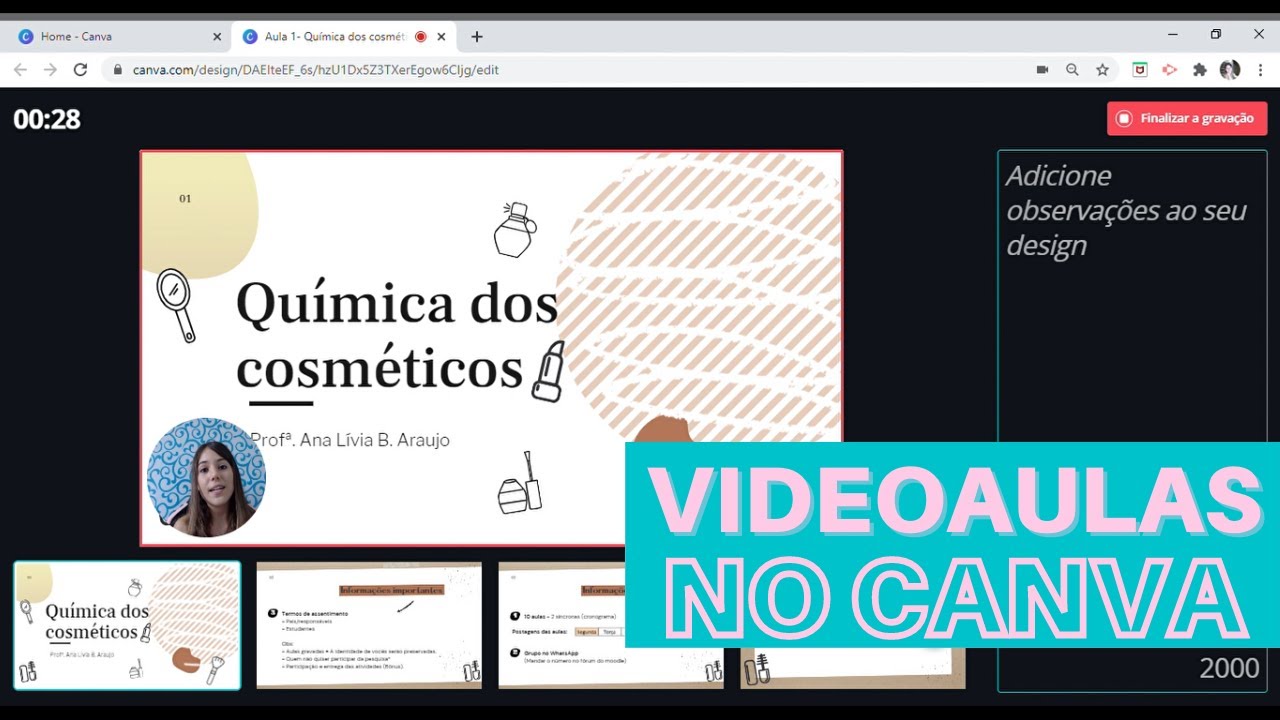 Como gravar uma videoaula pelo Canva? | Você só dá aula?