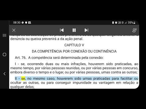 DA COMPETÊNCIA - CÓDIGO DE PROCESSO PENAL - DECRETO-LEI Nº 3.689, DE 3 DE OUTUBRO DE 1941.