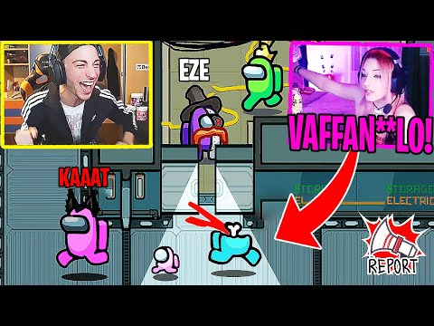 200IQ SCAMMO THE IMPOSTER and KAAAT SCLERA on AMONG US! (100% EPIC)