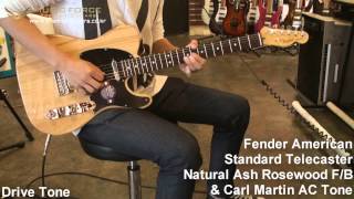 Video thumbnail for Fender American Standard Telecaster Natural Ash Rosewood F/B Demo by Music force by Music Force Official